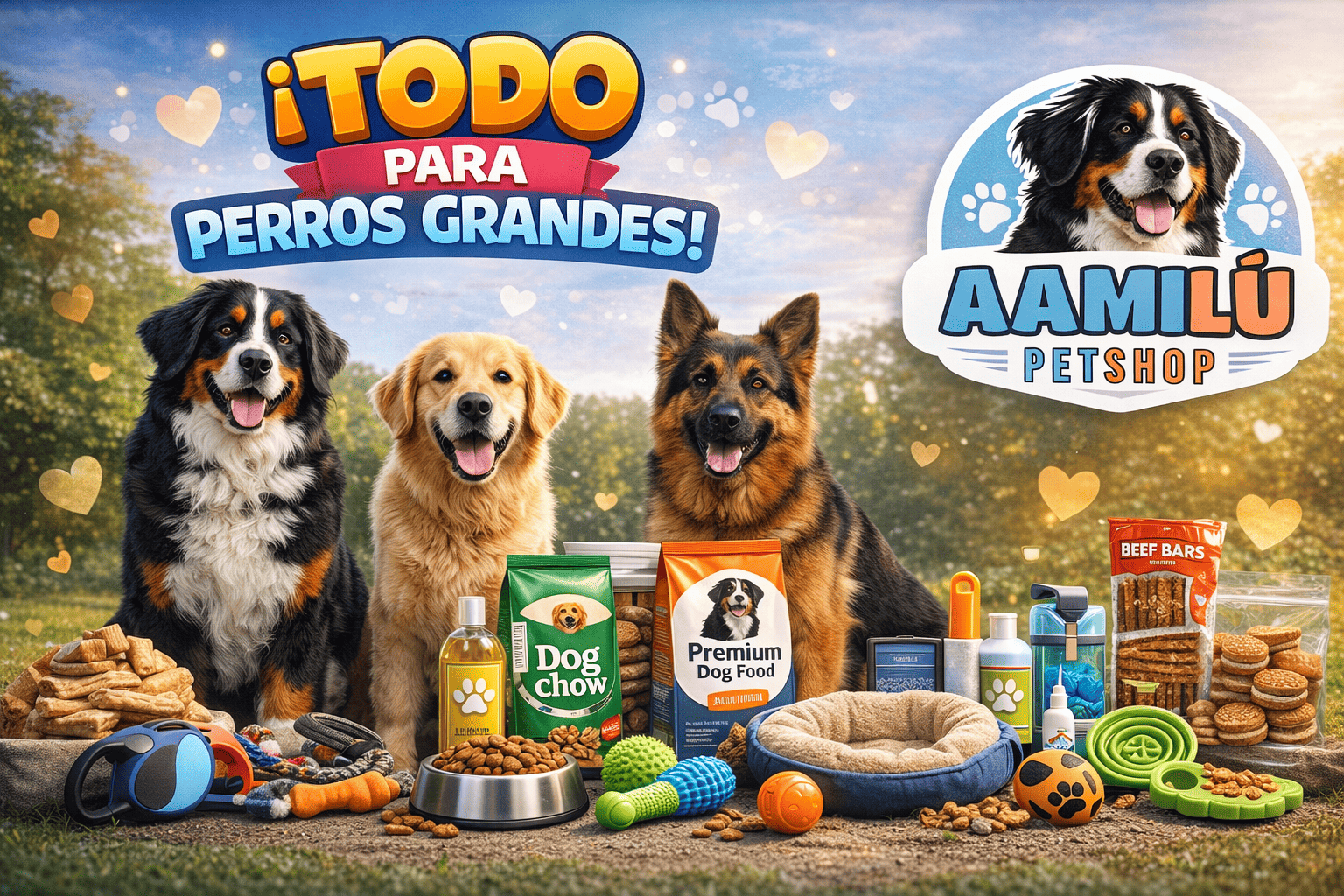 Accesorios para perros de razas grandes